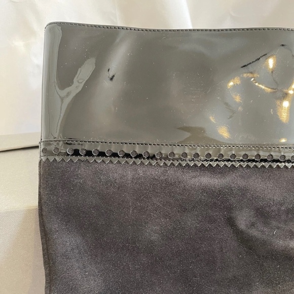 Brand New! YSL Yves Saint Laurent Gray Suede Tribute Boots 39 - Picture 4 of 9